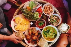 Typical Thai Foods with a Variety of Dishes Rich in Flavor