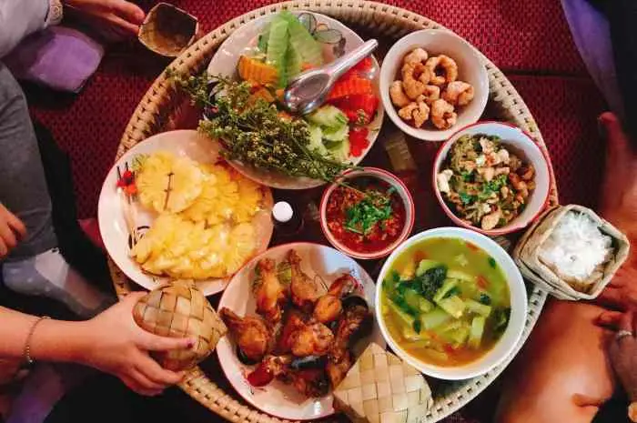 Typical Thai Foods with a Variety of Dishes Rich in Flavor